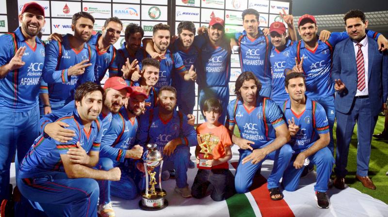 Asghar Stanikzai-led Afghanistan, who await their Test debut against India on June 14 in Bangalore, triumphed 3-0 after winning the first two games comprehensively. (Photo: PTI)