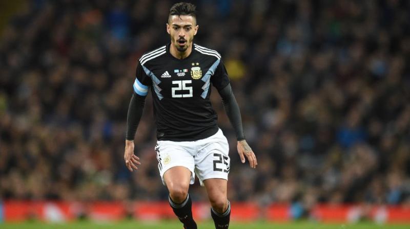 Lanzini, who plays for English club West Ham, was expected to be a starter for coach Jorge Sampaoli.(Photo: AFP)