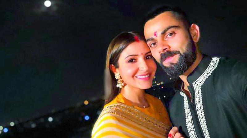 Anushka and Virat celebrate their first Karva Chauth as posted on Instagram
