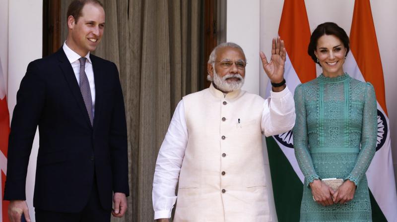 File image of Prince William and Kate Middleton from their India visit. (Photo: AP)