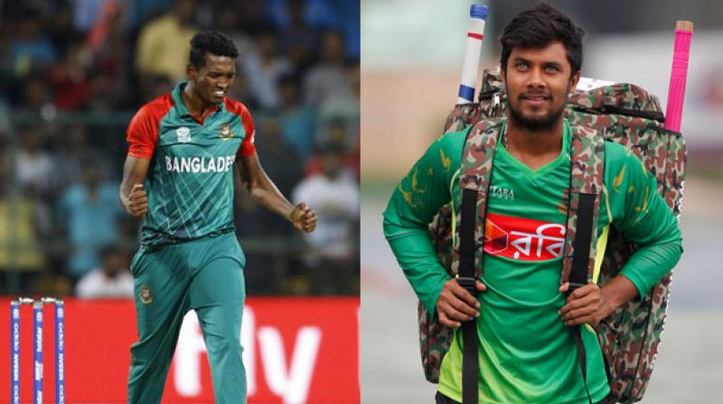 Pace bowler Al-Amin Hossain and batsman Sabbir Rahman were both fined around $15,000 for \serious off-field disciplinary breaches\ during the ongoing Bangladesh Premier League (BPL) Twenty20 tournament, said the BCB in a statement. (Photo: AP)