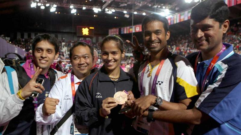 She (Saina Nehwal) is Indias top player and someone whom I have trained for 10 years. Its nice that she has decided to come back home, said coach Pullela Gopichand. (Photo: PTI)