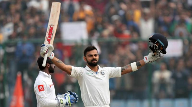 Virat Kohlis first-innings knock of 243 was followed with 50 as he finished with 610 runs in the series, which India won by 1-0.(Photo: BCCI)