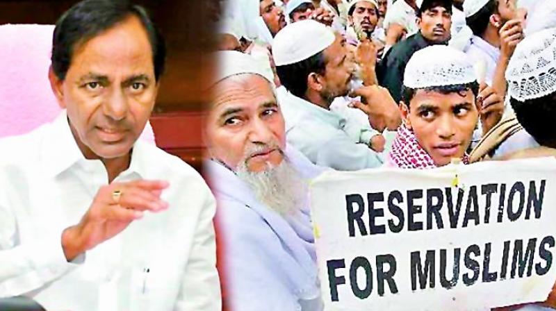 Though the TRS has promised 12 per cent reservation to Muslims of the state in its election manifesto, the Backward Classes Commission recommended only nine per cent.