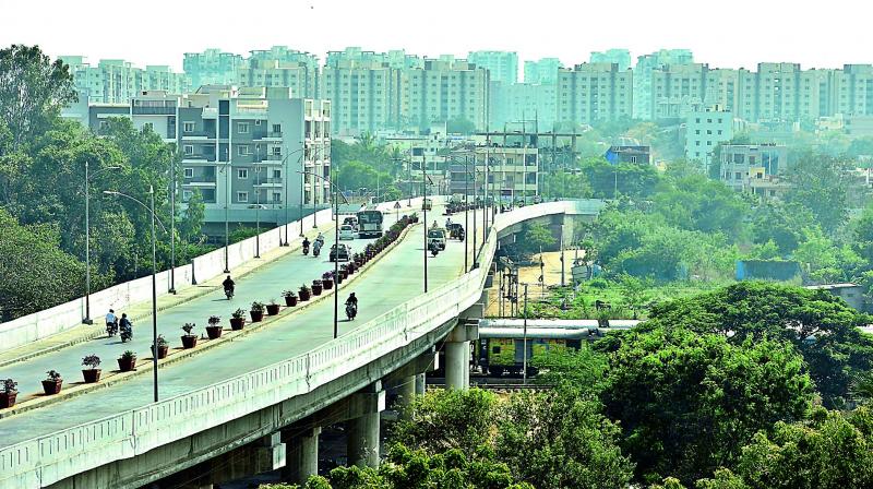 Lingampally, once a sleepy village on the outskirts of Hyderabad, has transformed into a cosmopolitan hub for techies with all modern amenities. (Photo: DC)