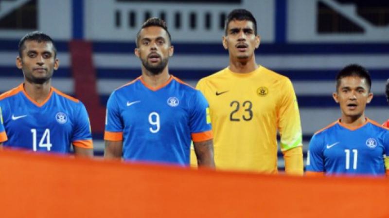 India climb to the top 100 spots in the FIFA rankings for the first time in 21 years. (Photo: AFP)