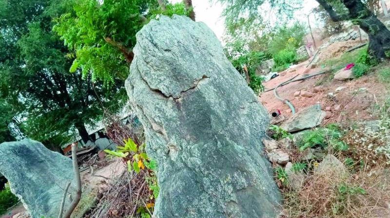 Dolmen from the Megalithic period found in Konduru  village in Raiparthy mandal of Jangaon district.
