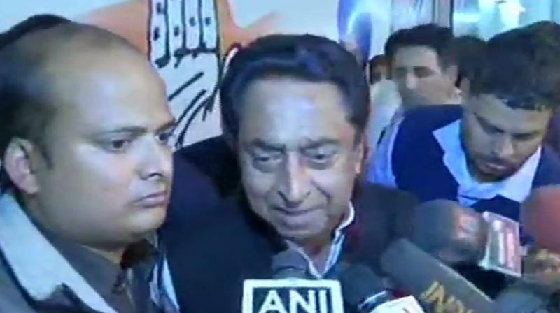 Asserting that state unit of party was united and were no camps, Nath thanked Scindia and said he has no problems with him. (Photo: ANI | Twitter)