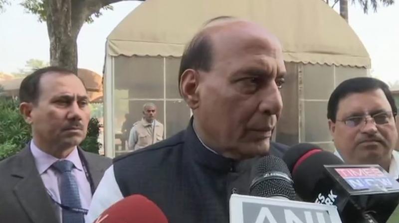 Rafale deal was crystal clear from the beginning and the allegations of corruption into the deal were politically motivated, said Union Home Minister Rajnath Singh. (Photo: ANI | Twitter)