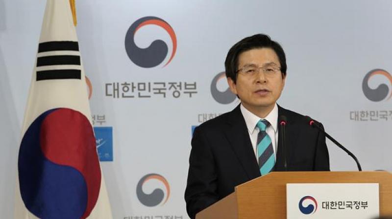 Acting South Korean President Hwang Kyo-ahn. (Photo: AFP)