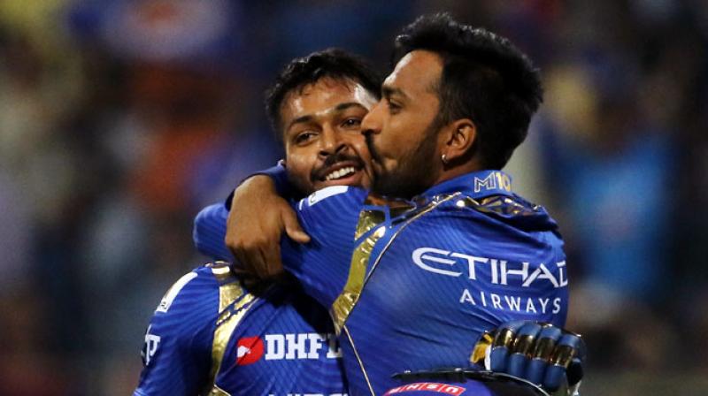Both the brothers share a good rapport with each other, having played together for Mumbai Indians in the Indian Premier League. (Photo: BCCI)