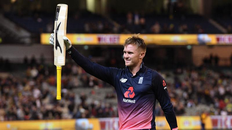 The South Africa-born Roy was dominant from the start of the chase and surpassed Alex Hales record of 171 - against Pakistan at Nottingham in 2016 - as the highest ever ODI score for England. He improved on his own high score of 162 against Sri Lanka at the Oval in 2016 June.(Photo: AFP)
