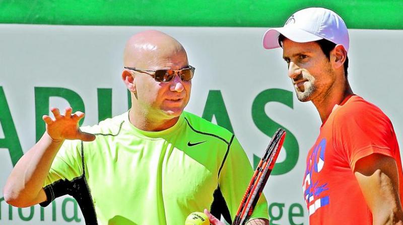Djokovic announced that he would start working with Agassi shortly before the French Open. (Photo:AP)