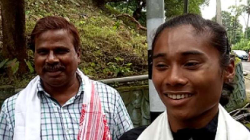 Indias new athletic sensation Hima Das coach Nipon Das has been accused of sexual assault by another athlete who trained under him in Guwahati, even as the coach termed the charges \false and fabricated\. (Photo: Twitter)