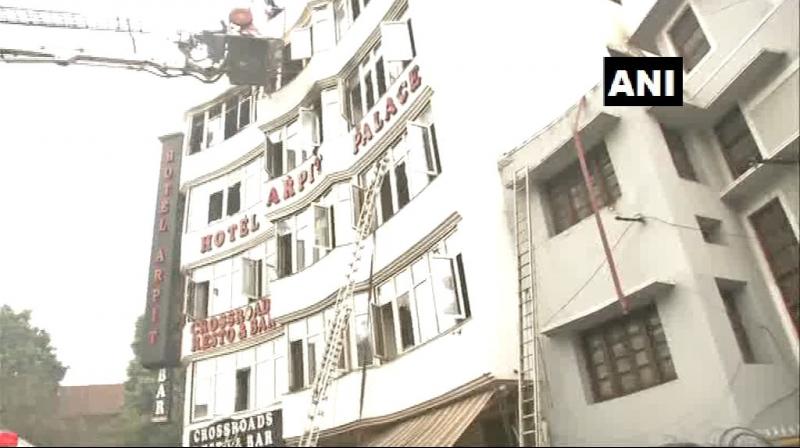 It said that 35 people were rescued from the hotel. (Photo: ANI)