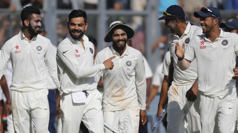 After putting the outcome of the series beyond doubt following a win in Mumbai, Indian skipper Virat Kohli had said that India would now \really express fully\ in Chennai and hope to make it 4-0 against opponents who had been something of a bogey team. (Photo: AP)