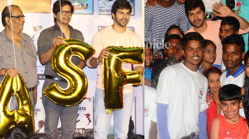 Varun, other stars bond with kids at India Alive short film festival
