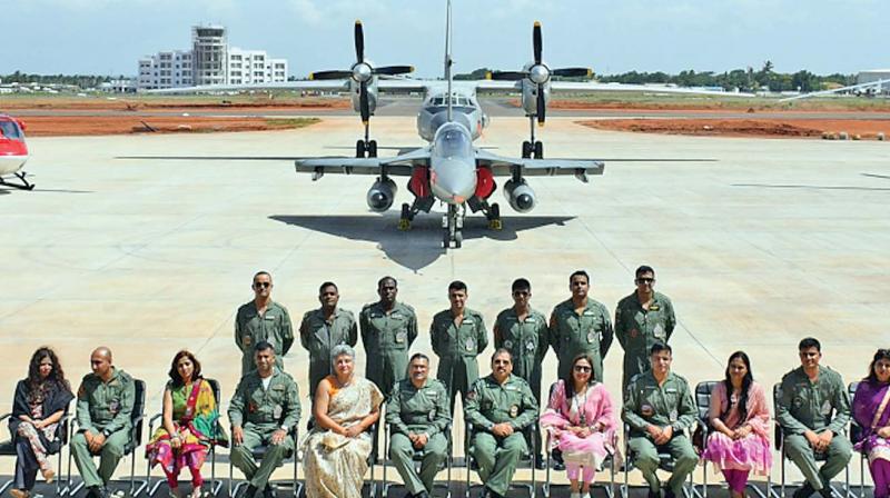 The indigenous fighter aircraft Tejas of No. 45 Squadron The Flying Daggers reached an important milestone when it commenced operations from its home base at Air Force Station Sulur. Air Marshal RKS Bhadauria, PVSM AVSM VM, Air Officer Commanding-in-Chief, Southern Air Command and Mrs Asha Bhadauria attended the inauguration. (Photo: DC)