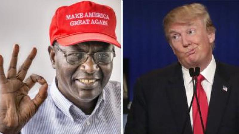 Donald Trump has roped-in President Barack Obamas Kenyan-born half-brother to be his guest at the third and final presidential debate here, US media reported on Wednesday.  (Photo: YouTube/ AP)