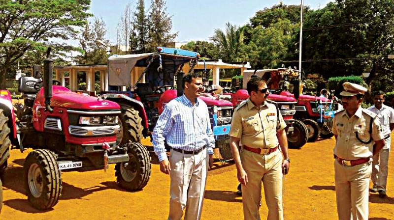 Tractors seized by Belagavi police