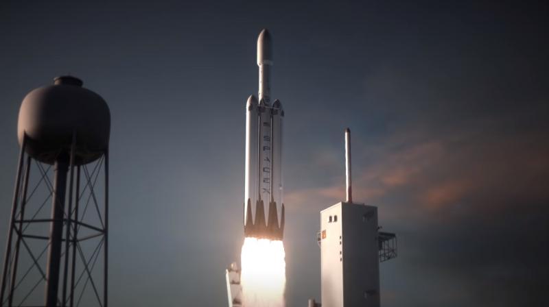 The Falcon Heavy wont surpass NASAs Saturn V moon rocket, still all-time king of the launch circuit.  (Photo: SpaceX)