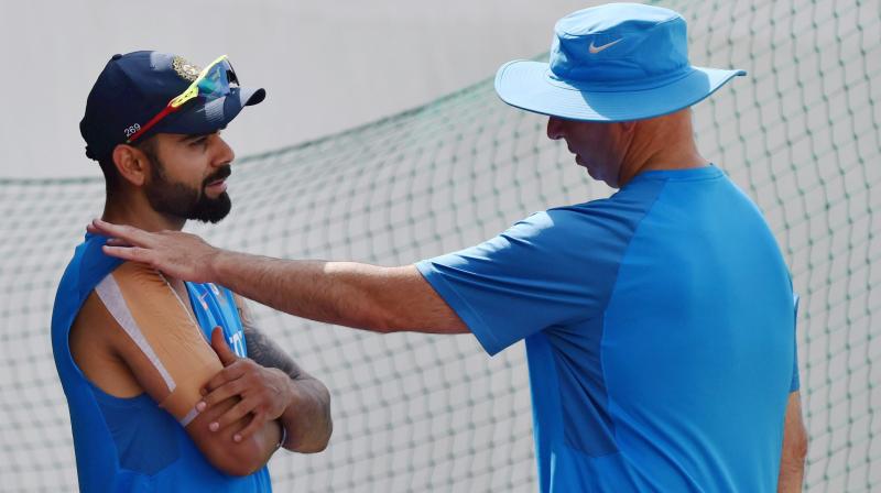 Virat Kohli, who skipped batting practice on Thursday but took some fielding drills, was seen doing batting warm-ups earlier on Friday. (Photo: PTI)