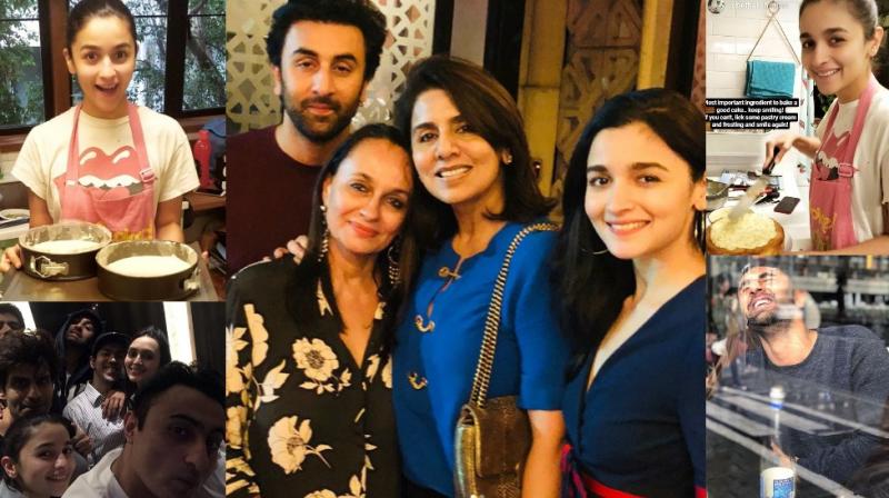 Best moments from Ranbir Kapoors 36th birthday, featuring Alia Bhatt and others.