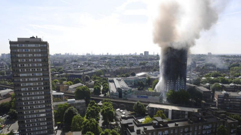 The London Fire Brigade said that 40 fire tenders and 200 firefighters were sent to tackle the flames. (Photo: AP)