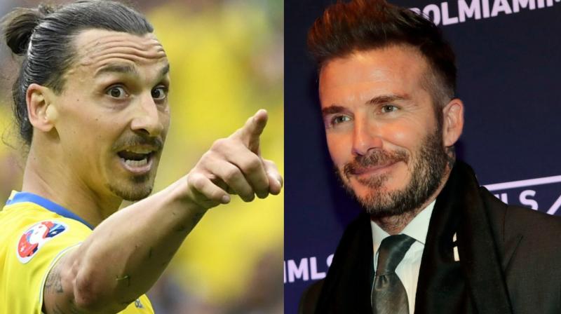 Ibrahimovic, Swedens all-time top scorer with 62 goals, has been vocal in support of his homeland from his vantage point with his Major League Soccer club Los Angeles Galaxy -- former England captain Beckhams onetime MLS club. (Photo: AFP/AP)