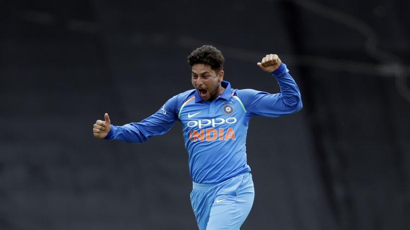 Left-arm wrist spinners are a rarity in top-level cricket and Englands batsmen are struggling to pick which way Yadav is turning the ball.(Photo: AP)