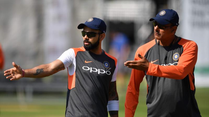 The BCCI further revealed that it made an advance payment to Shastri for his coaching services from mid-July to mid-October, splashing a whopping sum of INR 2.05 crore. (Photo: AFP)