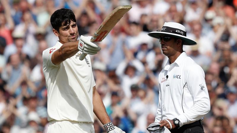 Cook, who is retiring from international cricket after his match, was the first batsman since Indias Mohammad Azharuddin in 2000 to score hundreds in both their first and last Test matches. (Photo: AFP)