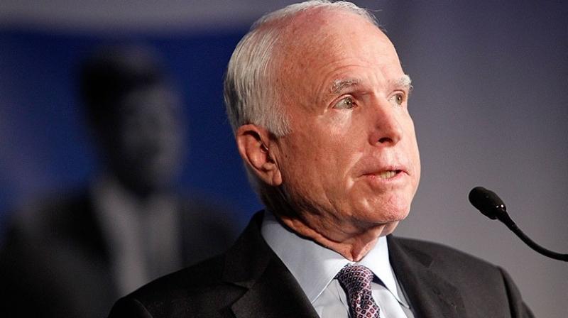 Mr McCain is chairman of the powerful Senate Armed Services Committee and legislative moves by him always get through the Congress. (Photo: AFP)