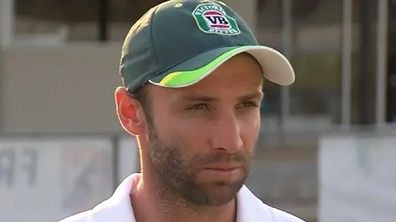 Phil Hughes died from bleeding on the brain in November 2014 after being hit on the neck by a rising ball from Sean Abbott. (Photo: Screengrab)