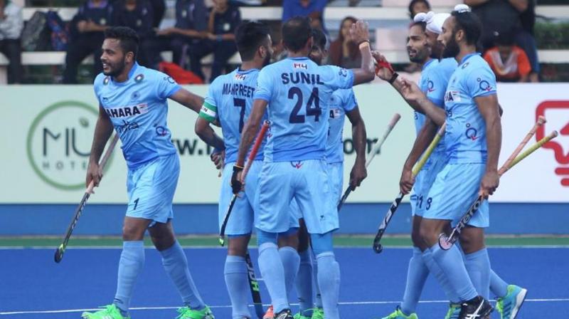 India started off their 2017 Sultan Azlan Shah Cup campaign with a 2-2 draw against Great Britain. (Photo: Hockey India)