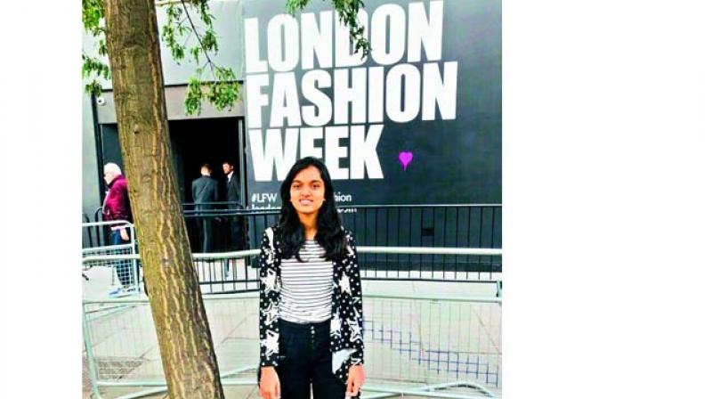 Khushbu Dhoka at the London Fashion Week