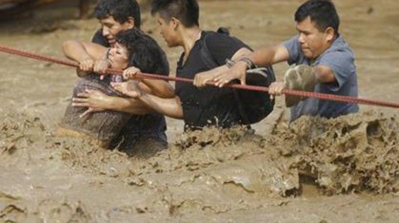More than 100 people have been killed since the start of the year in flooding and landslides in Peru (Photo: AP)
