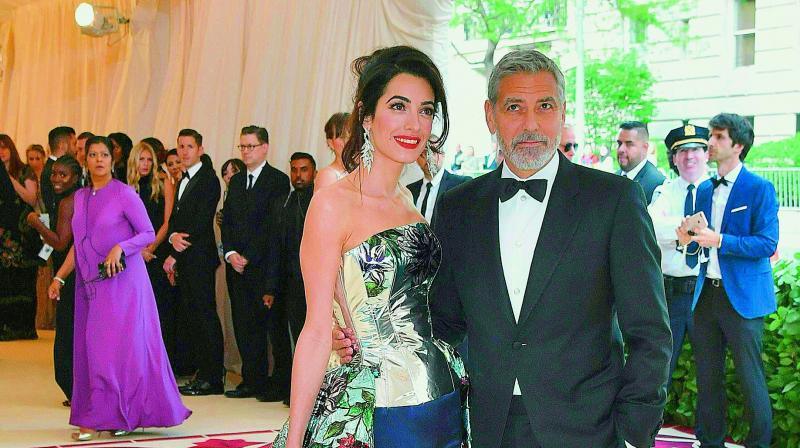 Amal and George Clooney.