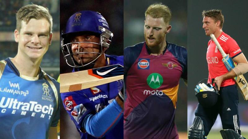 \We indeed have some great choices- the likes of Ben Stokes, Ajinkya Rahane, Steve Smith who bring leadership values with them. Jos Buttler too has capabilities to lead a team,\ said Shane Warne, Rajasthan Royals mentor. (Photo: BCCI / PTI / AP)