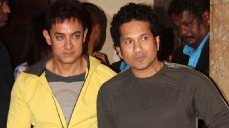 Aamir Khan and Sachin Tendulkar