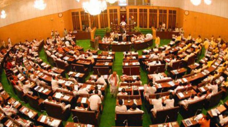 AgriGold issue rocked the Assembly as the adjournment motion mo-ved by the YSR Congress was turned down by  Speaker Kodela Sivapra-sada Rao on Wednesday.
