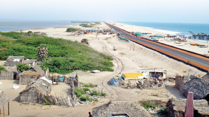 Prime Minister Narendra Modi inaugurates the National Highway linking Dhansuhkodi with Rameswaram on Thursday. The road link has brought joy to the people of Rameswaram and Dhansuhkodi. (Photo: DC)