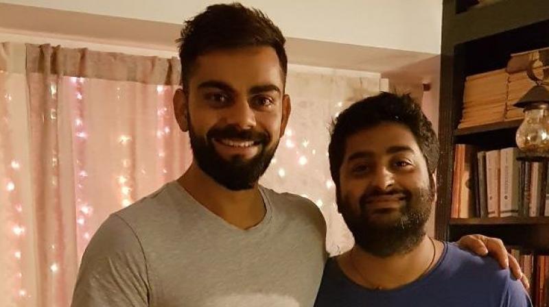 The India skipper heaped praise on the Bollywood singer on Twitter, stating no one elses voice has enthralled him in the same way. (Photo: Twitter)