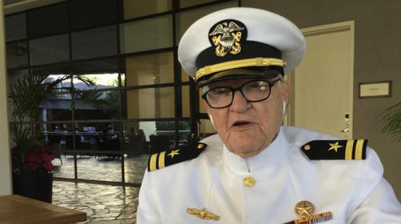 Jim Downing is among a few dozen survivors of the Japanese attack on Pearl Harbor who plan to gather at the Hawaii naval base. (Photo: AP)