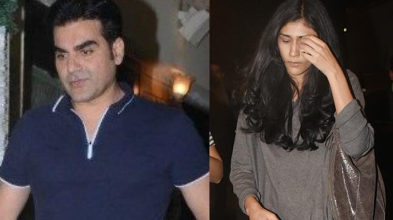 Arbaaz Khan on his way out of his date with an unidentified girl.
