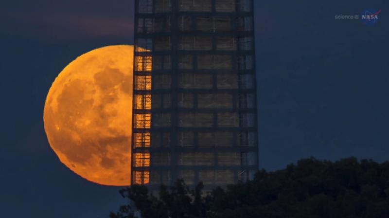 The full Moons relative proximity should make it appear about 14 per cent bigger and 30 per cent brighter than at its furthest orbit point. (Photo: NASA)