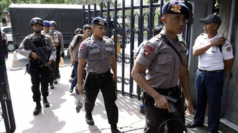 Indonesias anti-terror squad has arrested two militants who allegedly planned to attack prominent places in Jakarta. (Photo: AP/File)