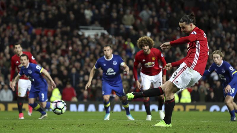 Zlatan Ibrahimovic netted his 16th league goal of the season on his return from suspension to take their unbeaten run to 20 league matches. (Photo: AP)