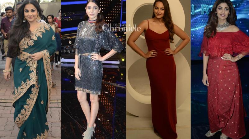 Anushka, Sonakshi, Vidya, Shilpa shoot for reality shows in style