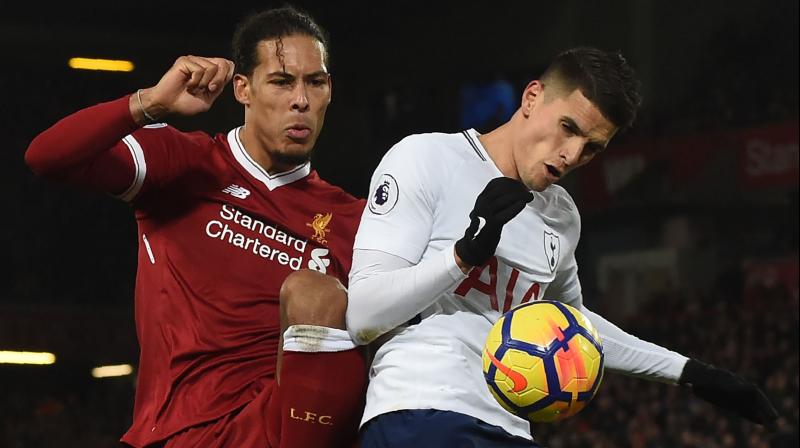 Van Dijk was equally critical of the second decision after Lamela collapsed theatrically under his challenge. (Photo: AFP)